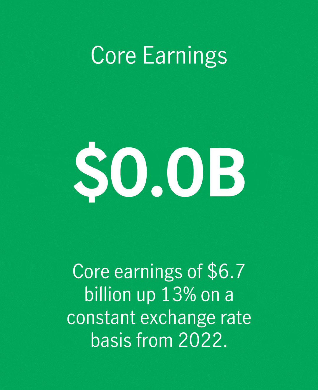 Core earnings of $6.7B