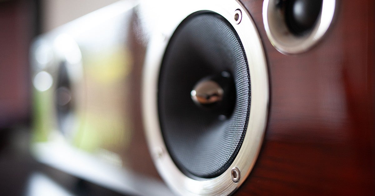 Close up of a speaker