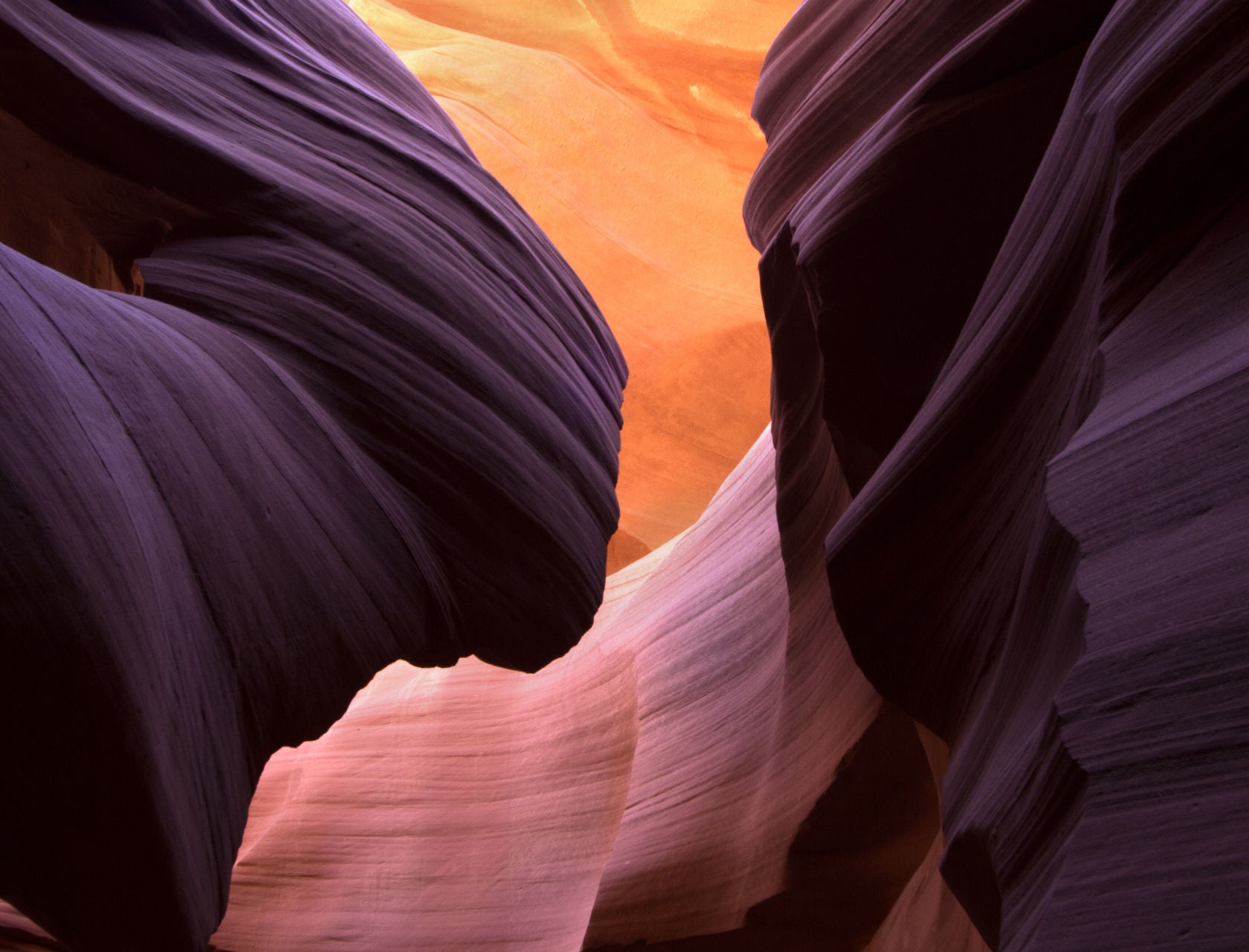 abstract rocks in pink and purple and orange