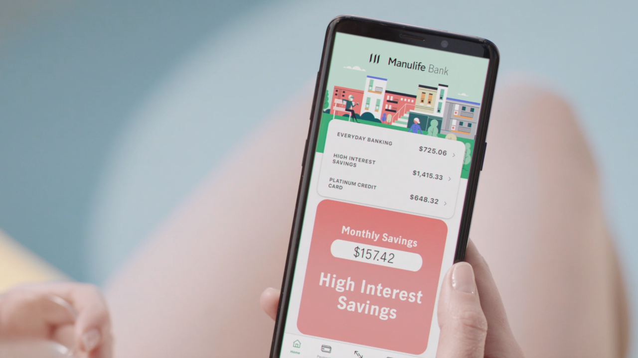 Maulife bank app shown on phone