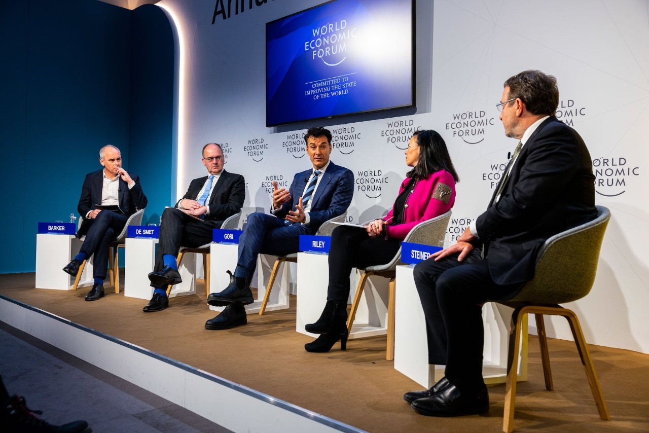 Roy Gori speaking at Uncertainty Panel at Davos