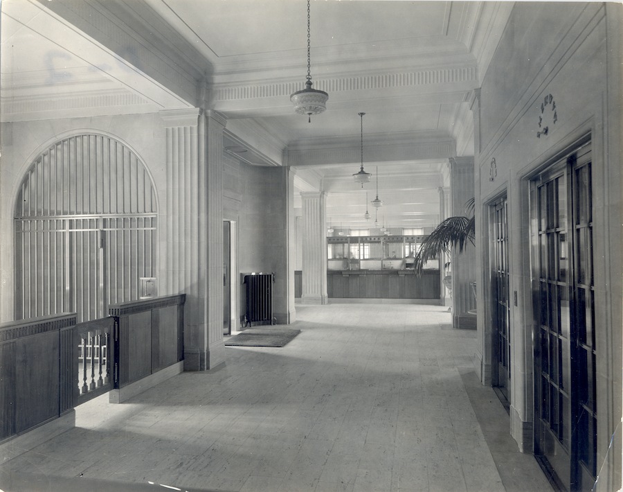 original lobby at Manulife headquarters