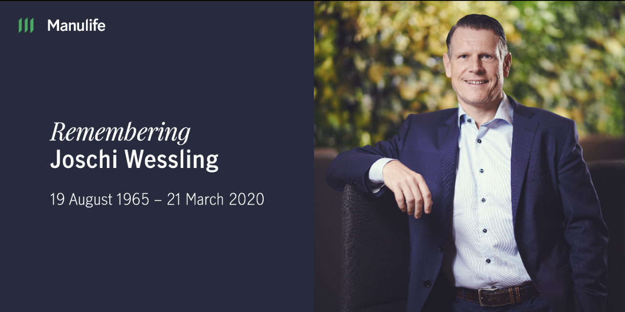 Remembering Joschi Wessling, 19 August 1965 - 21 March 2020