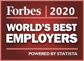 Forbes 2020 World's Best Employers logo