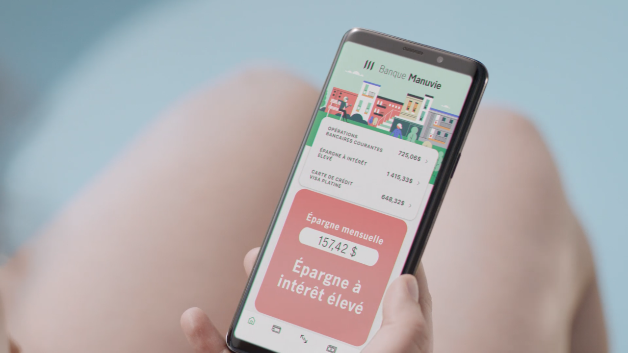 Maulife bank app shown on phone